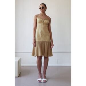 Vintage GEORGES RECH PARIS  Linen Dress